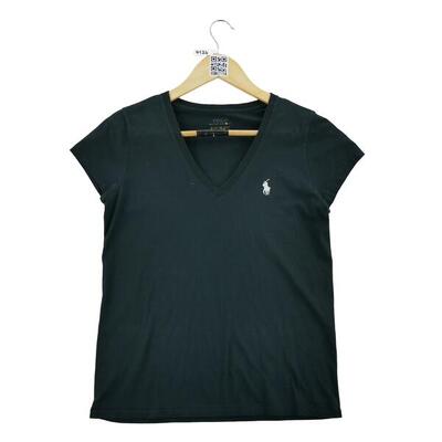 Tweedehands - t-shirt dames zwart polo ralph lauren - als nieuw