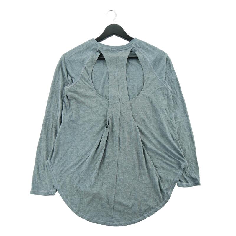 Second life - Tricou mânecă lungă damă pentru sală gri - Ca nou