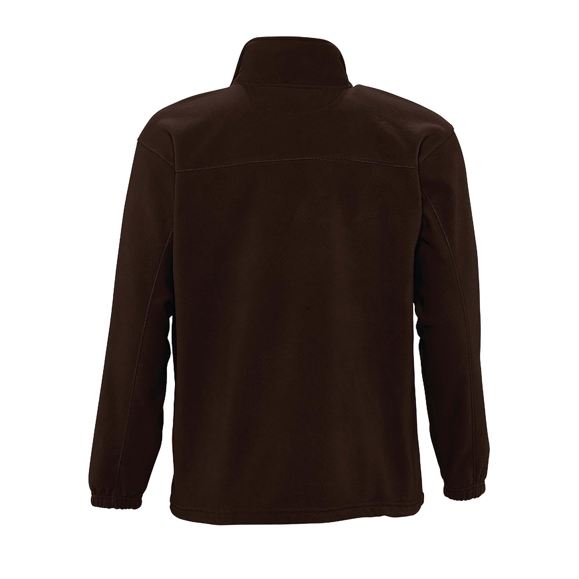 Mens North Full Zip Outdoor Fleece Jacket (Dark Chocolate) 2/4