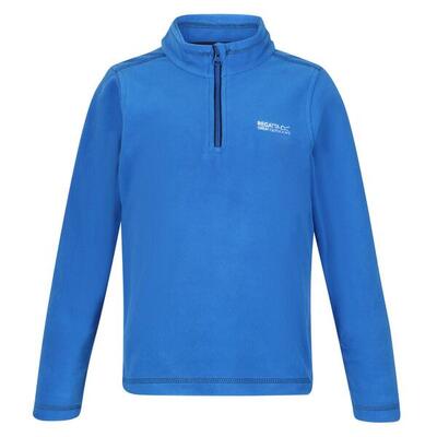 Geweldige outdoors kinder hot shot ii half zip fleece hoodie (blauw)