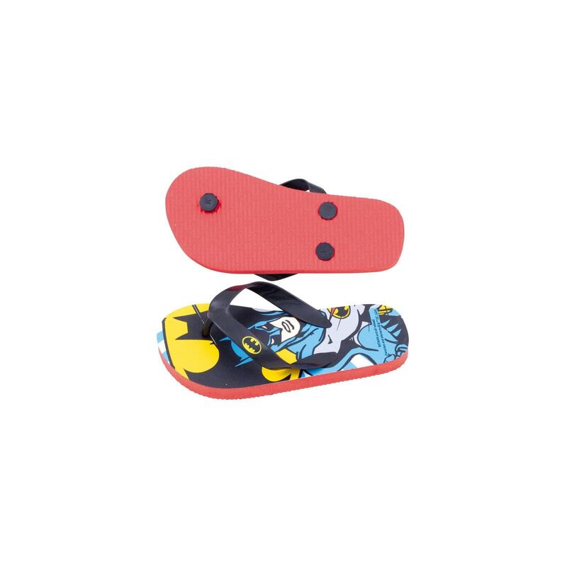 Papuci Flip-flops, pentru copii, model Batman, culoarea negru, Arditex, 32 EU