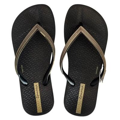 Ipanema mesh ii kinder slippers zwart lichtgewicht voor zwembad