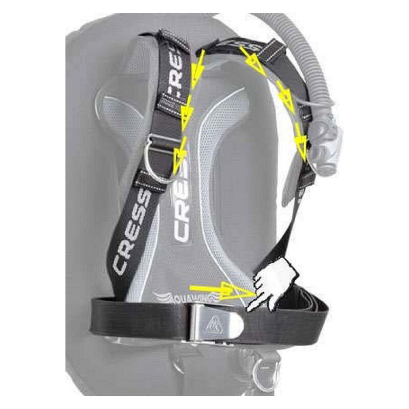 Cressi Aquawing Plus – Skrzydło Nurkowe z Modular Adjustment System 3/7