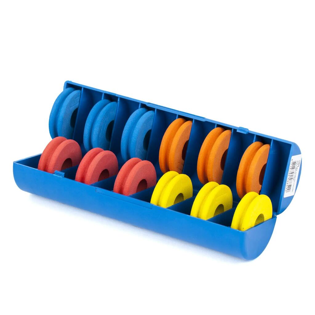 ABS Rig Holder - 45mm - for 12 trout or Coarse Fish rigs - Blue
