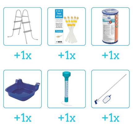 Kit d'accessoires pour piscine - 57313 - 6-delig