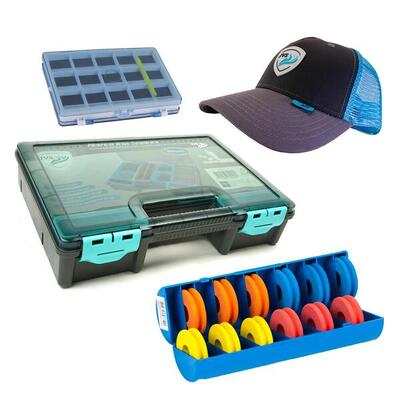 Set stoccaggio pesca - 4 scatole porta accessori tackle box