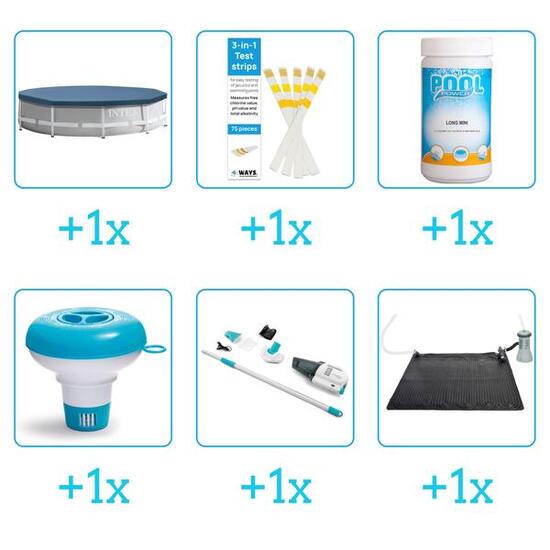 Kit d'accessoires pour piscine - 28202GN - 6-delig