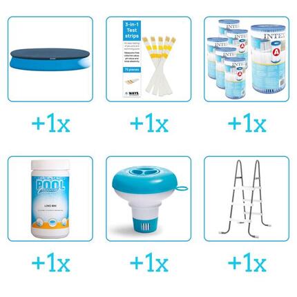 Kit d'accessoires pour piscine - 28158GN - 6-delig