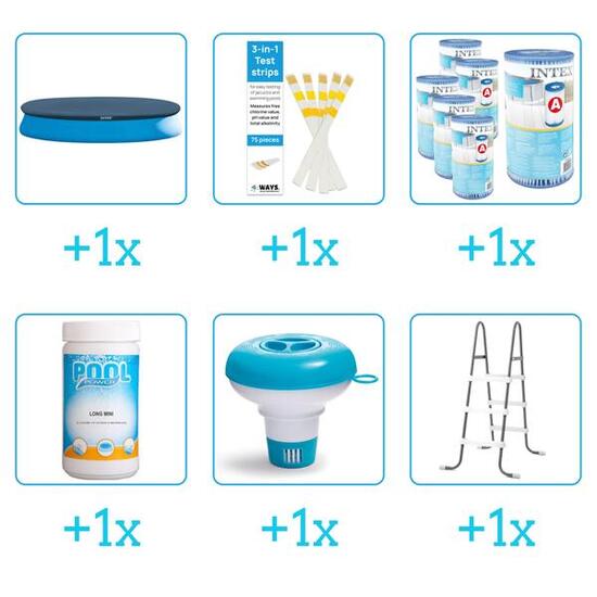 Kit d'accessoires pour piscine - 28158GN - 6-delig