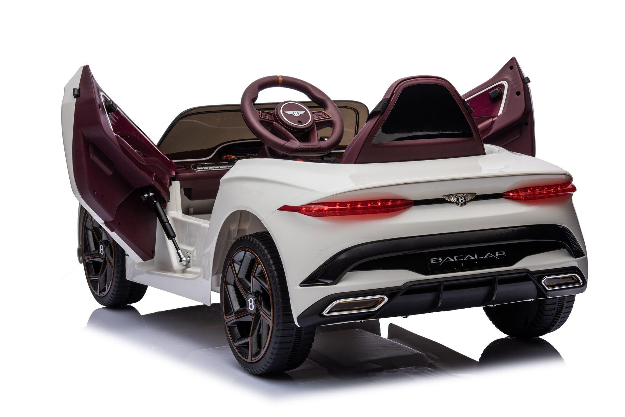 Kinder Elektroauto Bentley Bacalar Offiziell - Weiß (3 bis 8 Jahre) 7/7