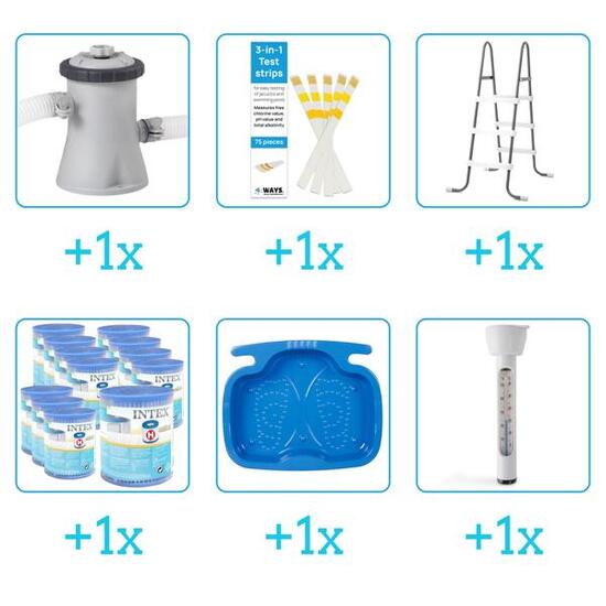 Kit d'accessoires pour piscine - 28271NP - 6-delig