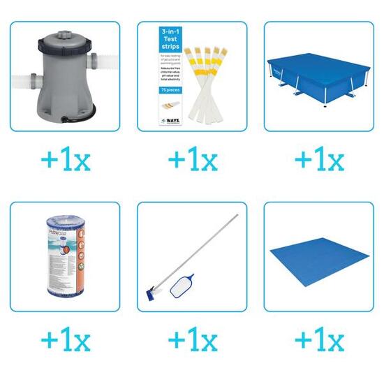 Kit d'accessoires pour piscine - 56403 - 6-delig