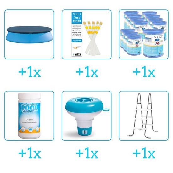 Kit d'accessoires pour piscine - 28122GN - 6-delig