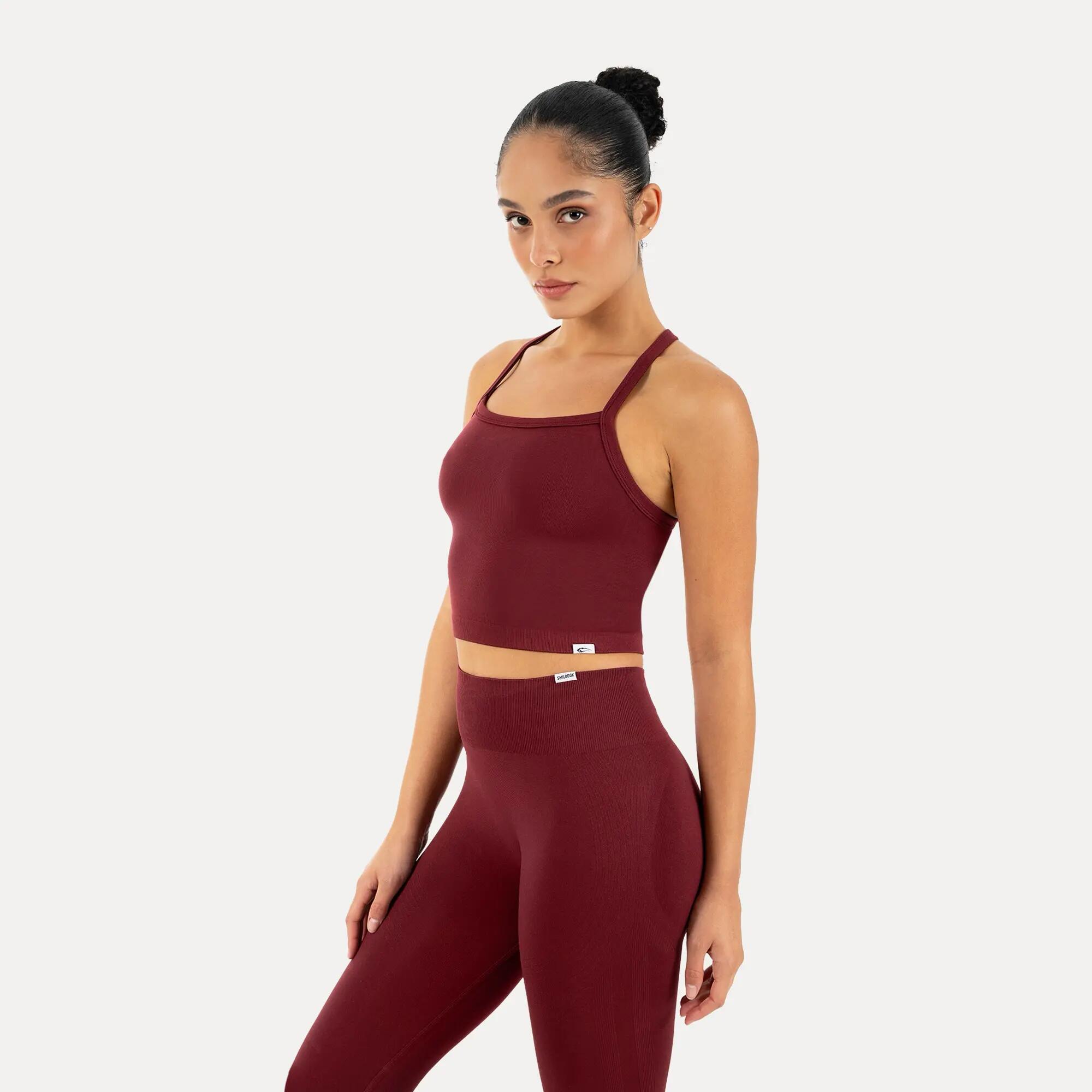 Damen Crop Top Vonda Bordeaux 2/6