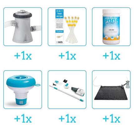 Kit d'accessoires pour piscine - 26102NP - 6-delig