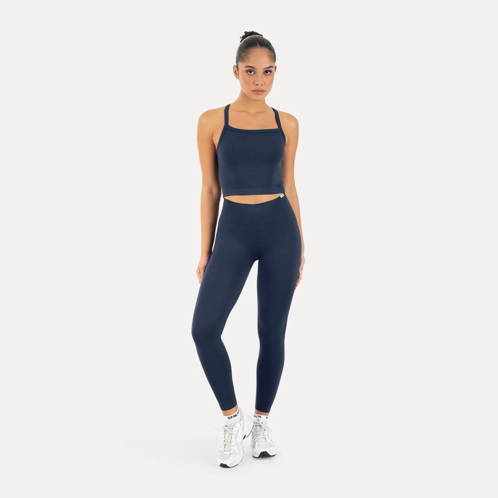 Damen Crop Top Vonda Dunkelblau 3/6