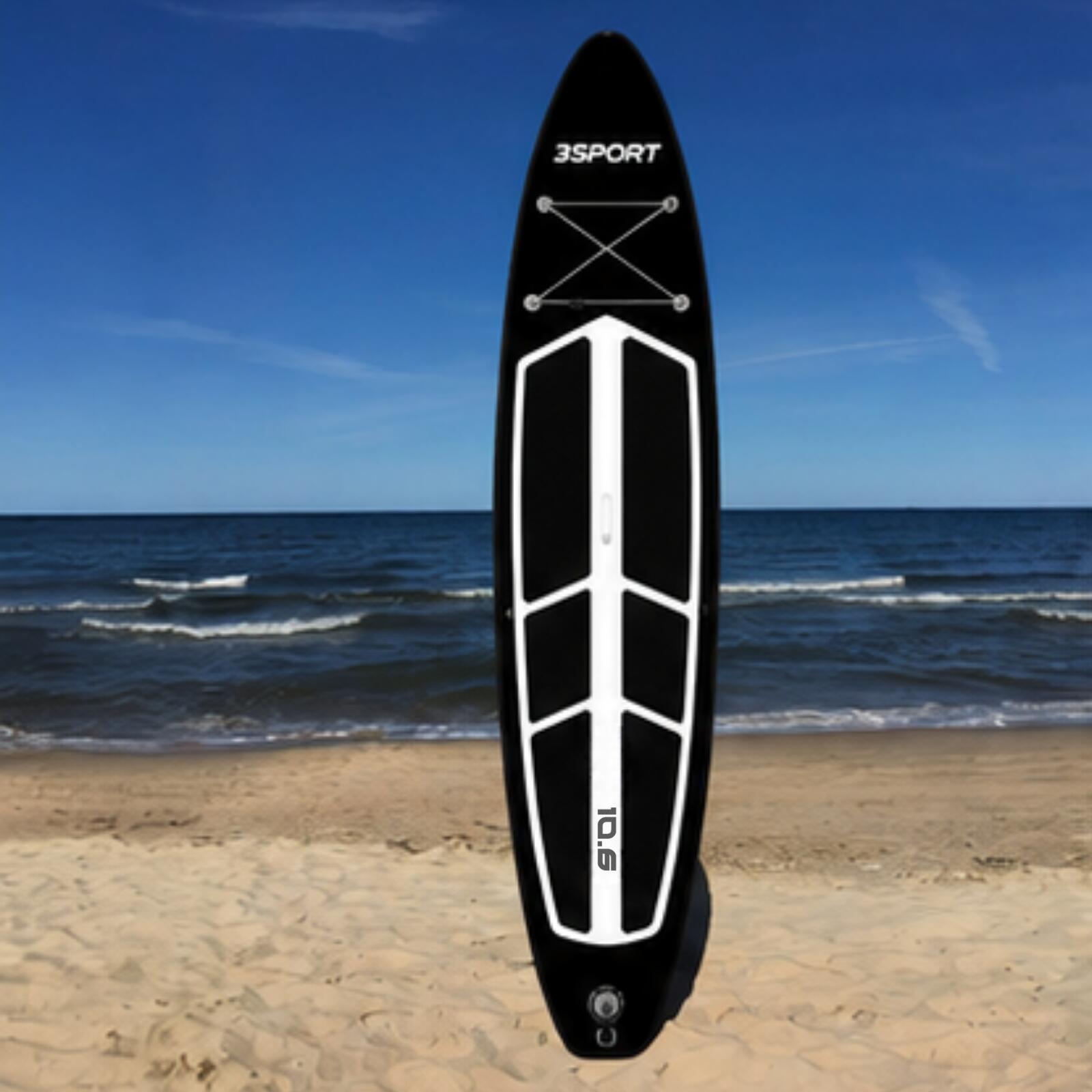 Deska Sup Stand Up Paddle Board 3Sport 320 Cm Czarna 7/7