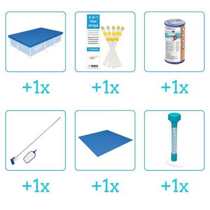 Kit d'accessoires pour piscine - 56411 - 6-delig