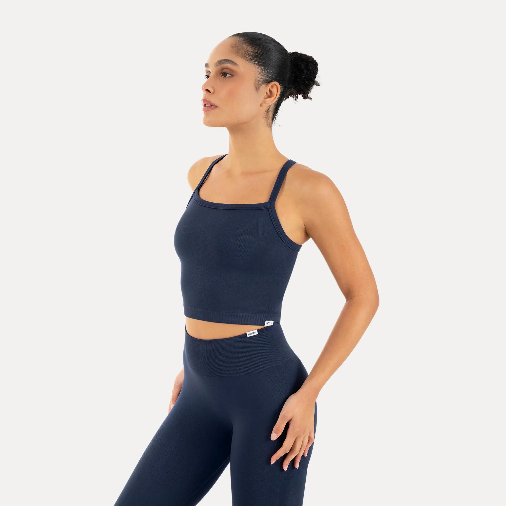 Damen Crop Top Vonda Dunkelblau 2/6