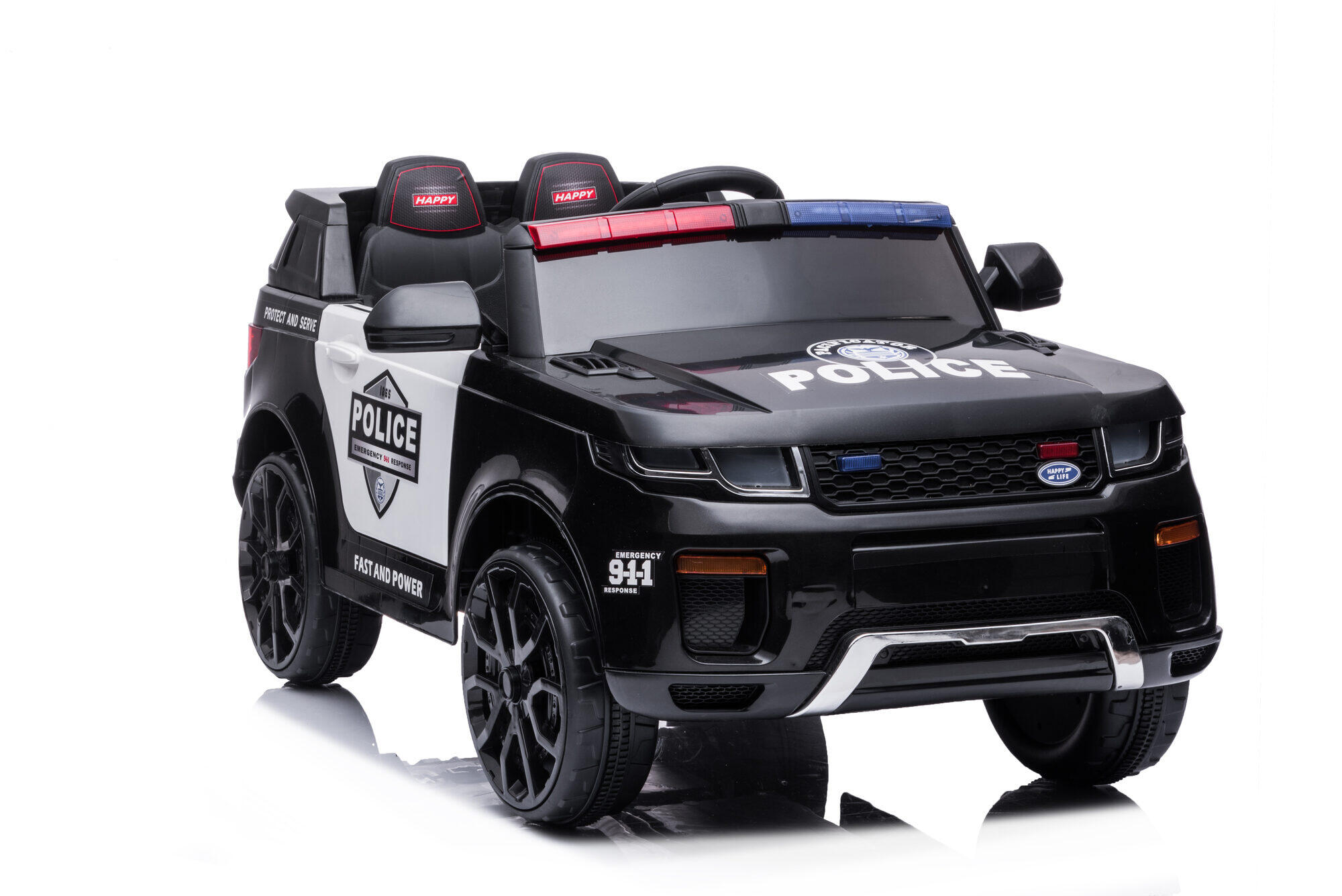 Auto della polizia di colore nero (3-8 anni) 6/7