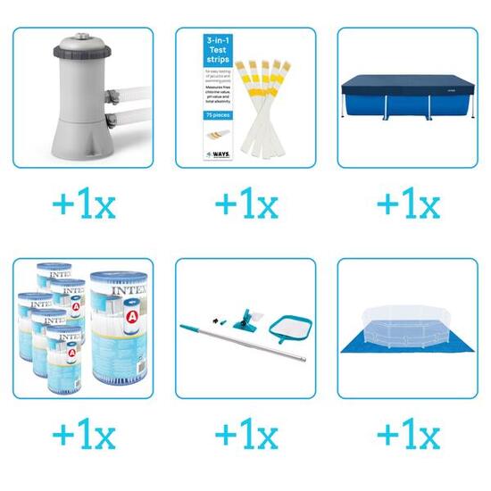 Kit d'accessoires pour piscine - 28272NP - 6-delig