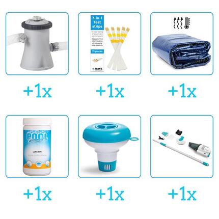 Kit d'accessoires pour piscine - 28290NP - 6-delig