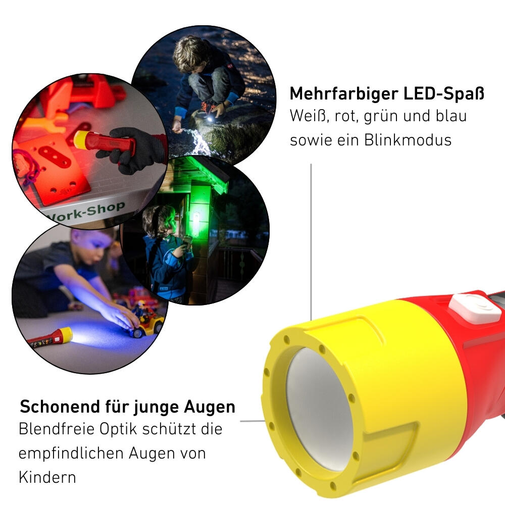 Lampe torche pour enfants  – Camping, activités ourdoor – KIDBEAM4 Rouge 2/7