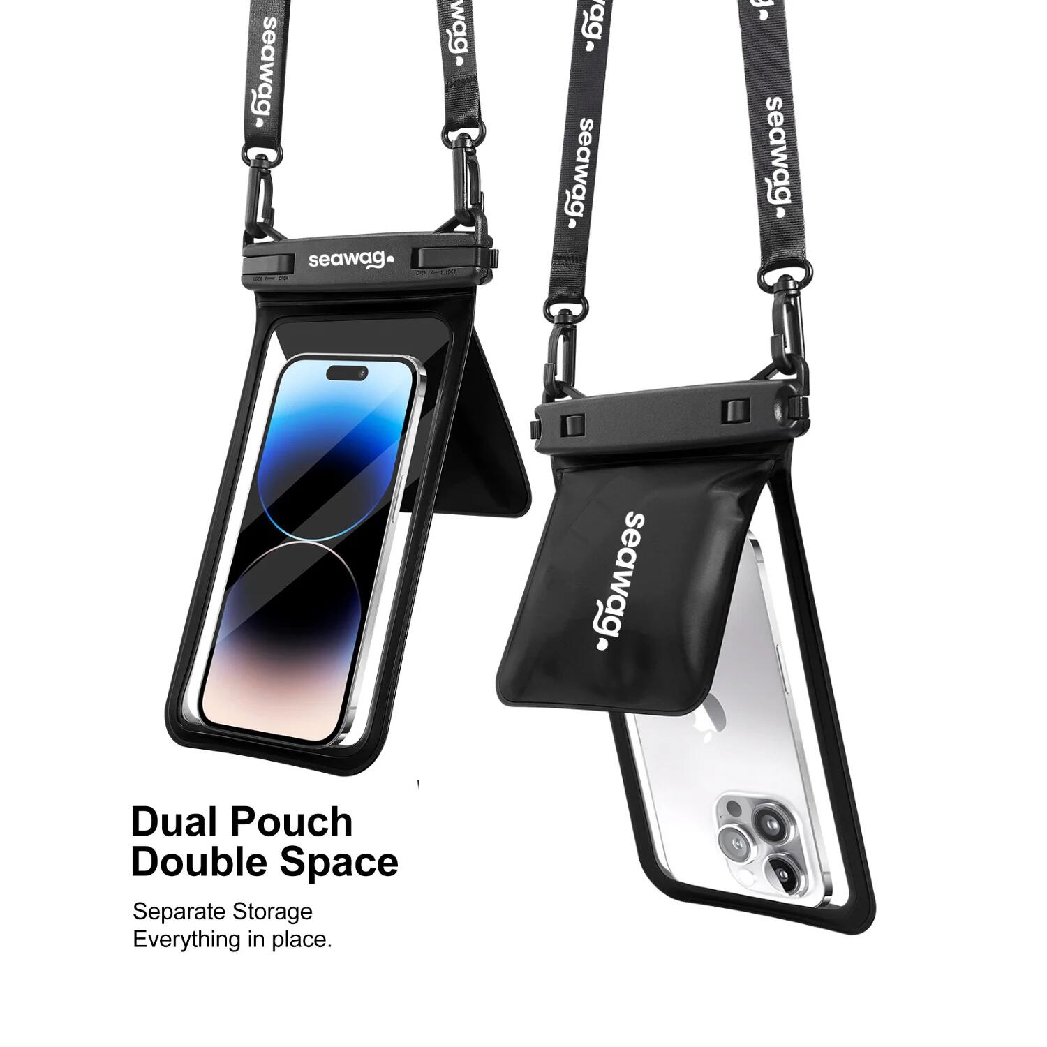 Funda impermeable para teléfono 7,5” IPX8 con doble compartimento Seawag Plus 2/7