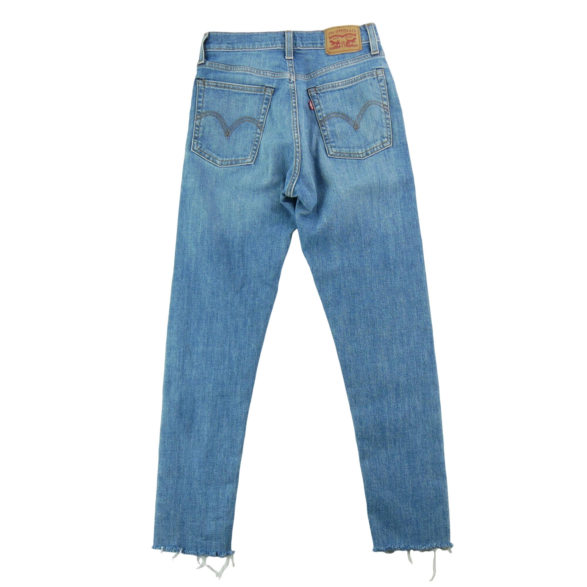 Seconde vie - Jean Femme Levis Wedgie Skinny Bleu - Excellent 2/7