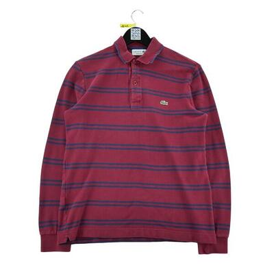 Tweedehands - lacoste heren polo lange mouwen - goede staat