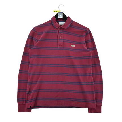 Seconde vie - Polo manches longues Homme Bordeaux - Bon état