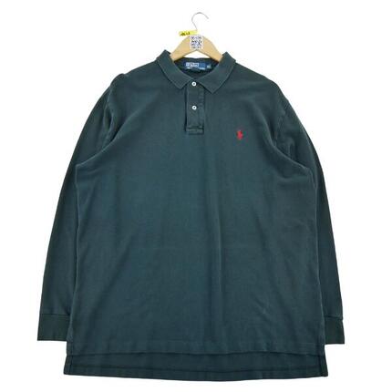 Seconde vie - Polo manches longues Homme Marine - Bon état