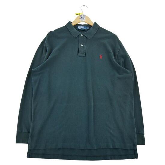 Seconde vie - Polo manches longues Homme Marine - Bon état