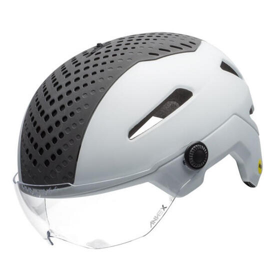 Casque de vélo Bell Annex Shield Mips route avec visière blanc