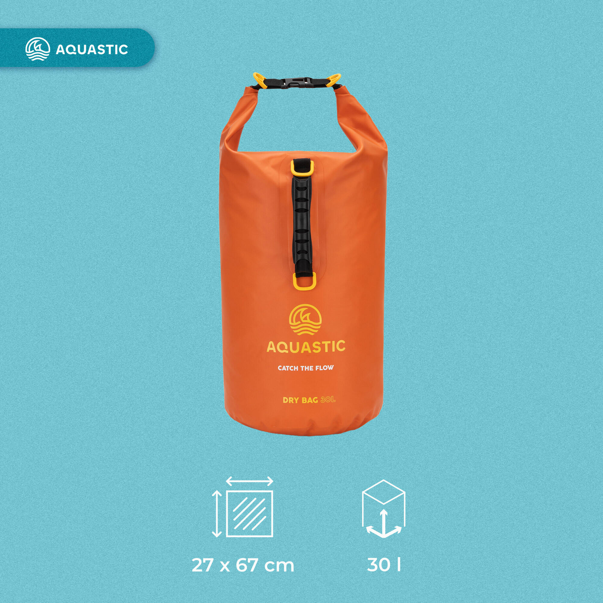 Bolsa impermeable AQUASTIC Dry Bag 30 l PVC 3/7