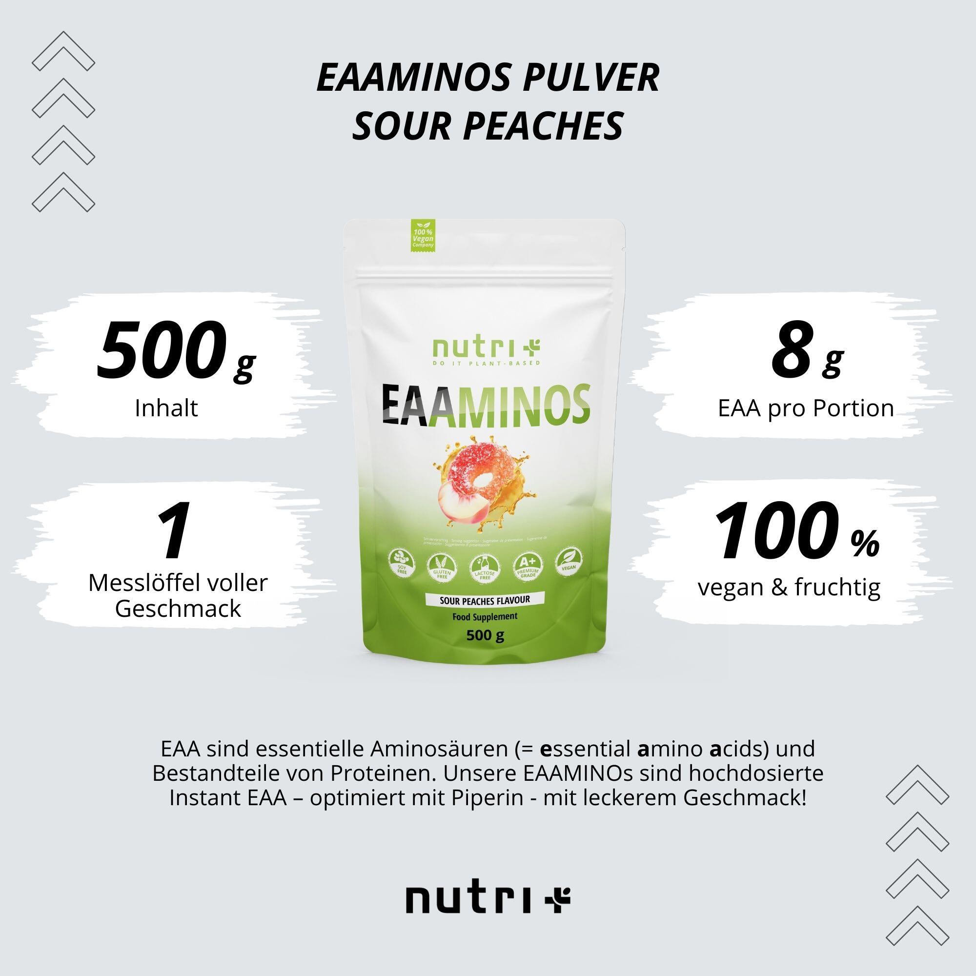 EAA Instant Pulver Sour Peach - 500g 3/5