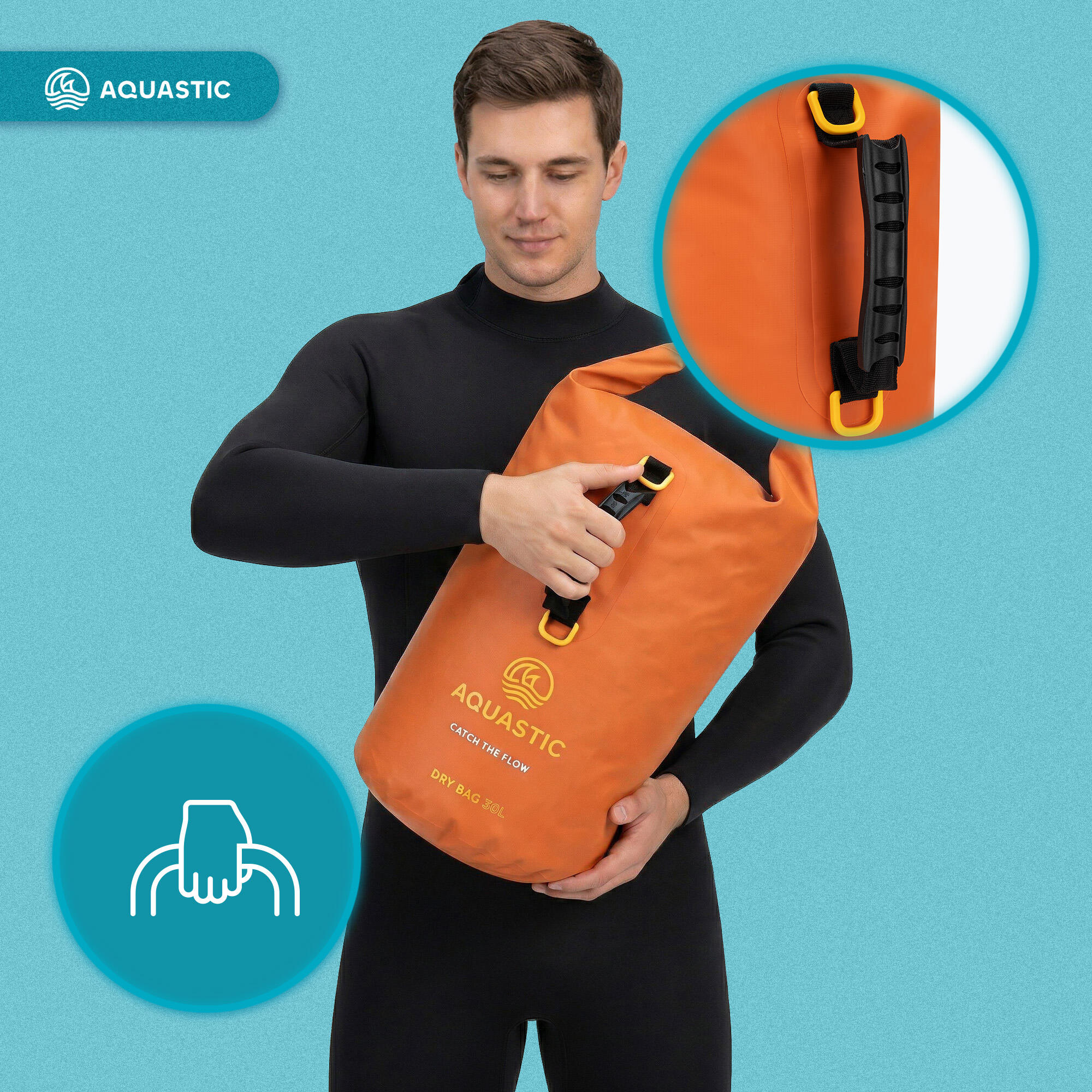Bolsa impermeable AQUASTIC Dry Bag 30 l PVC 7/7