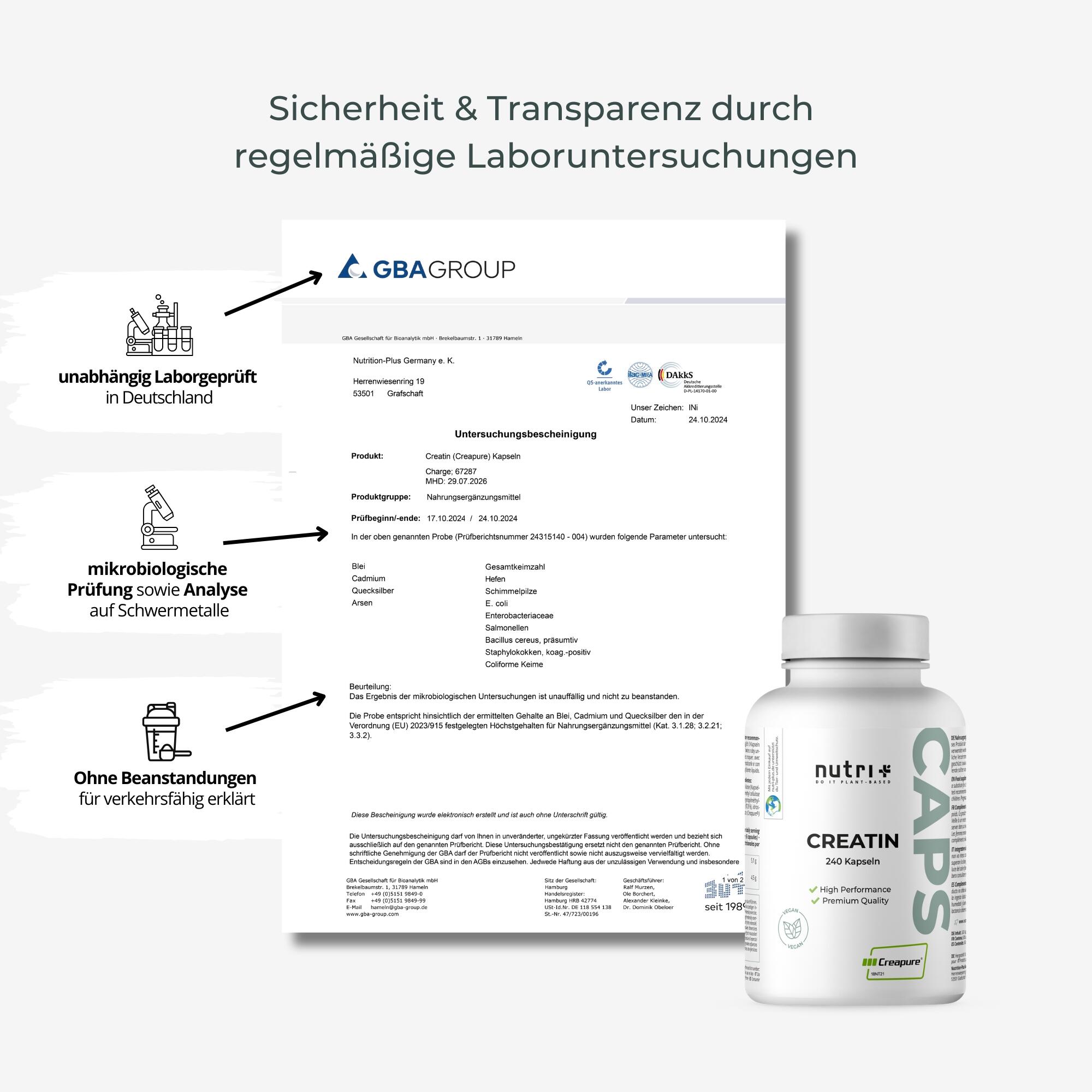 Creatin-Monohydrat (Creapure®) 240 Kapseln 7/7