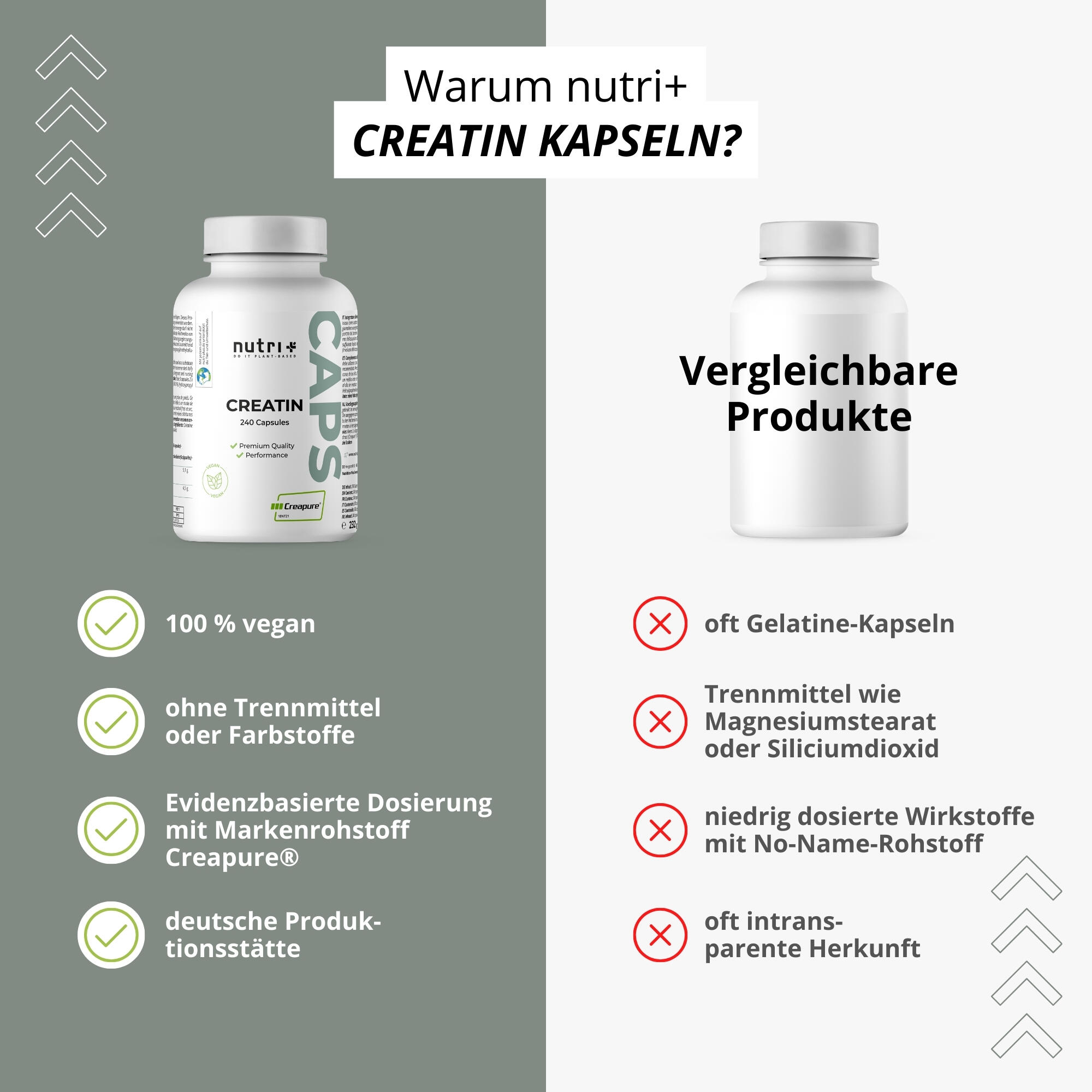 Creatin-Monohydrat (Creapure®) 240 Kapseln 5/7