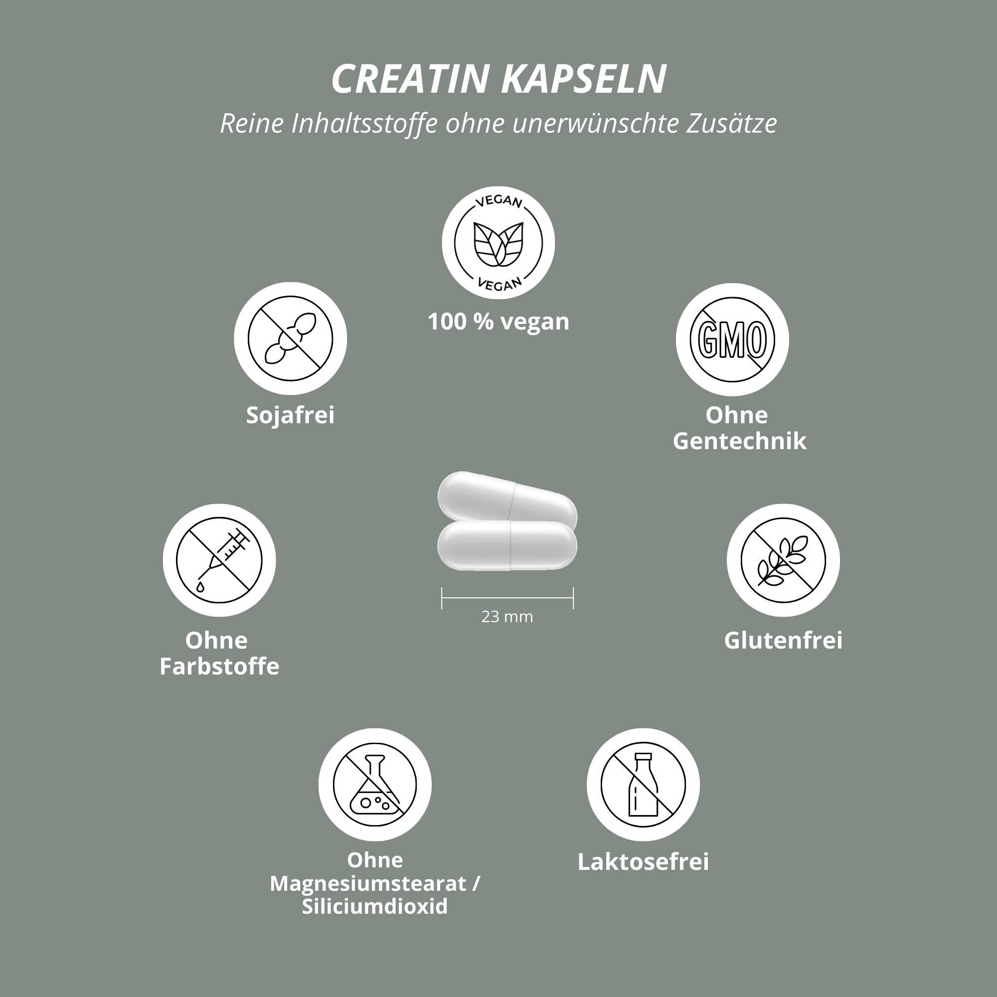 Creatin-Monohydrat (Creapure®) 240 Kapseln 4/7