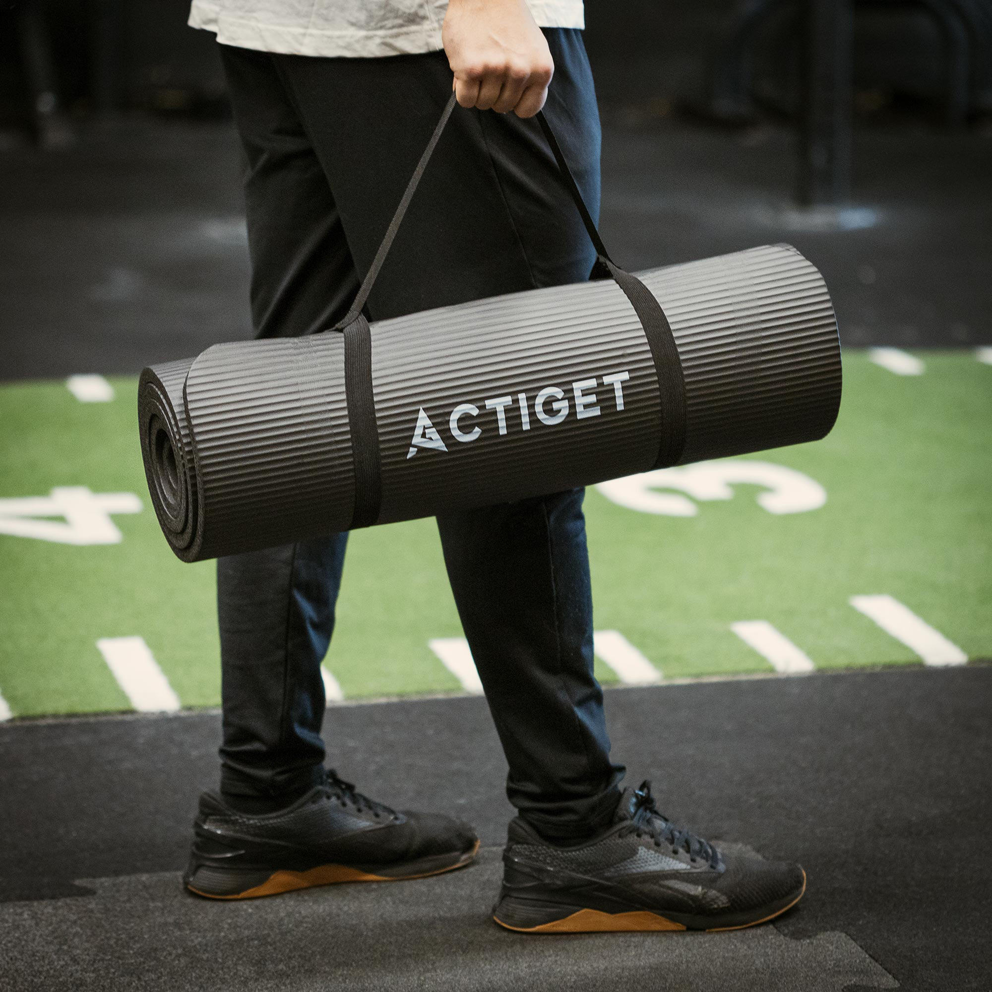 Mata do ćwiczeń jogi Actiget fitness pilates antypoślizgowa 183x61 cm 2/7