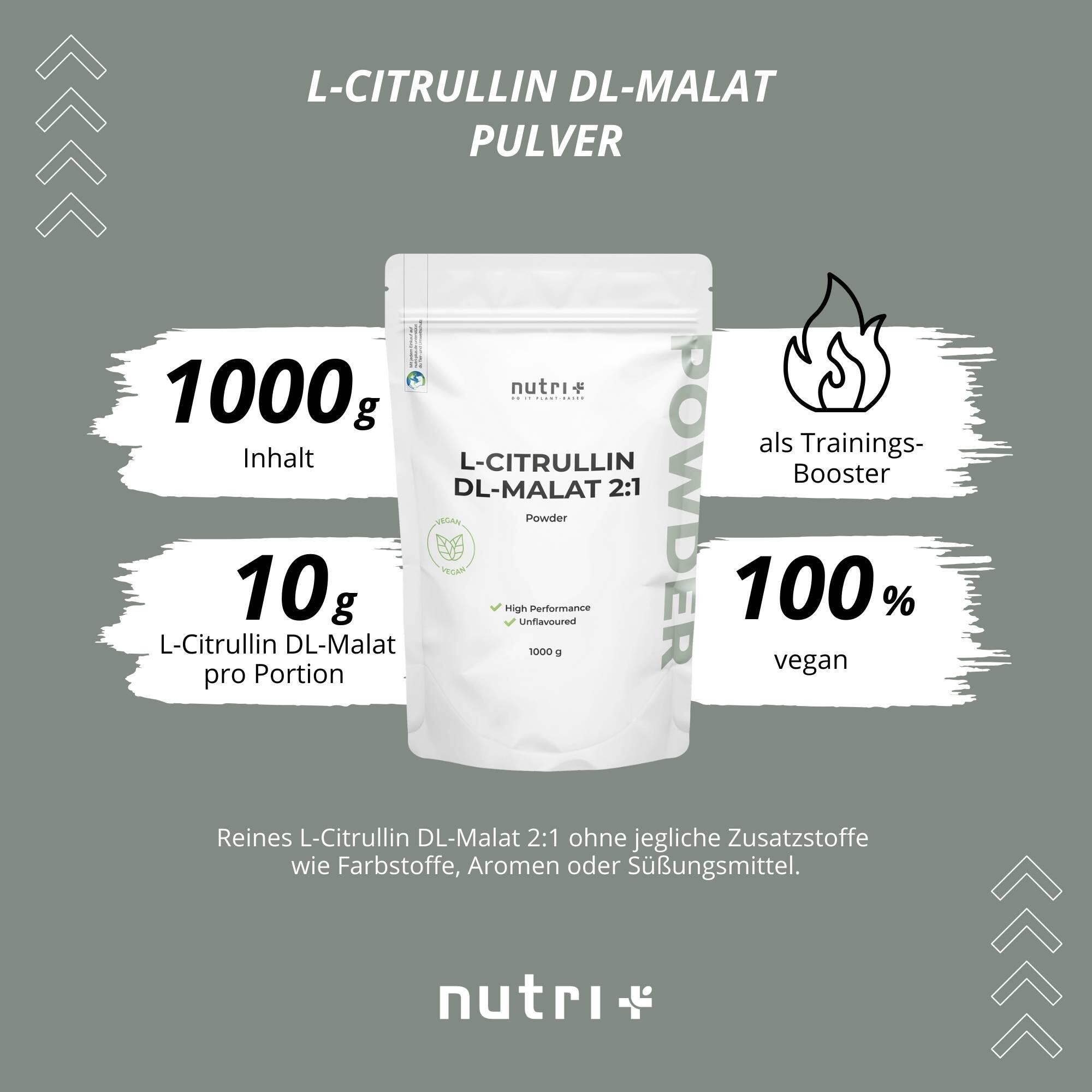 L-Citrullin Malat Pulver 1000g 3/5