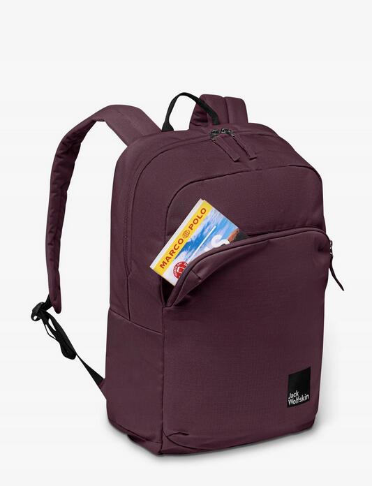 Plecak sportowy Jack Wolfskin Terraview szkolny turystyczny bordowy 3/7
