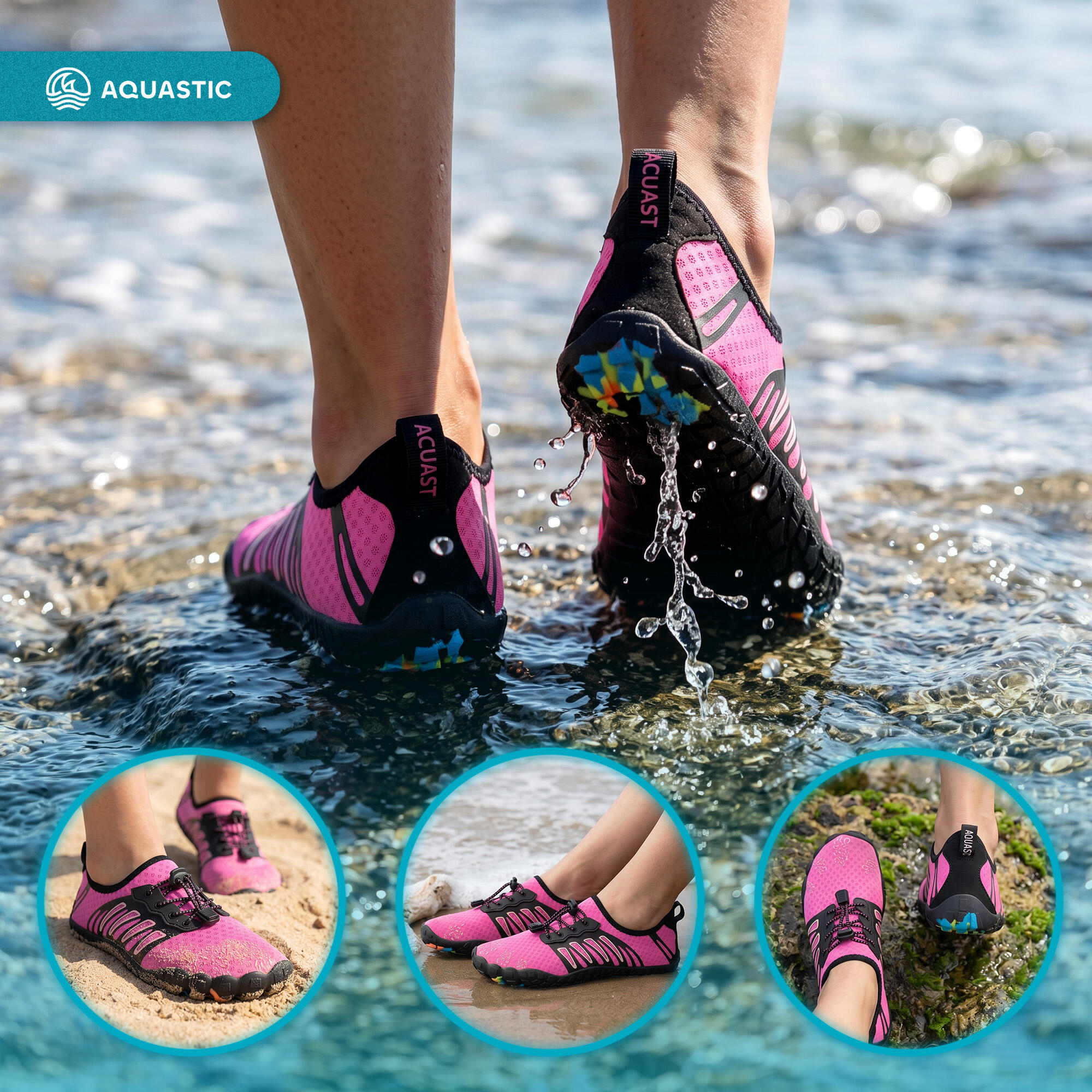 Chaussures d'eau pour femmes AQUASTIC WS120 5/7