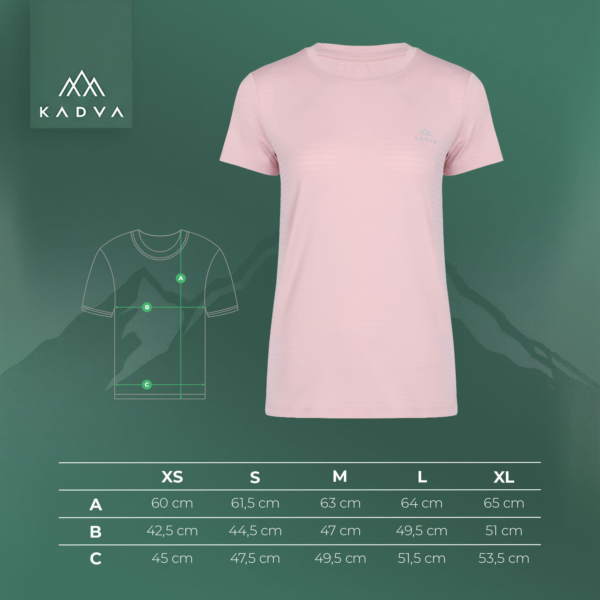 Damen-Trekking-T-Shirt KADVA TrailCore 2/7