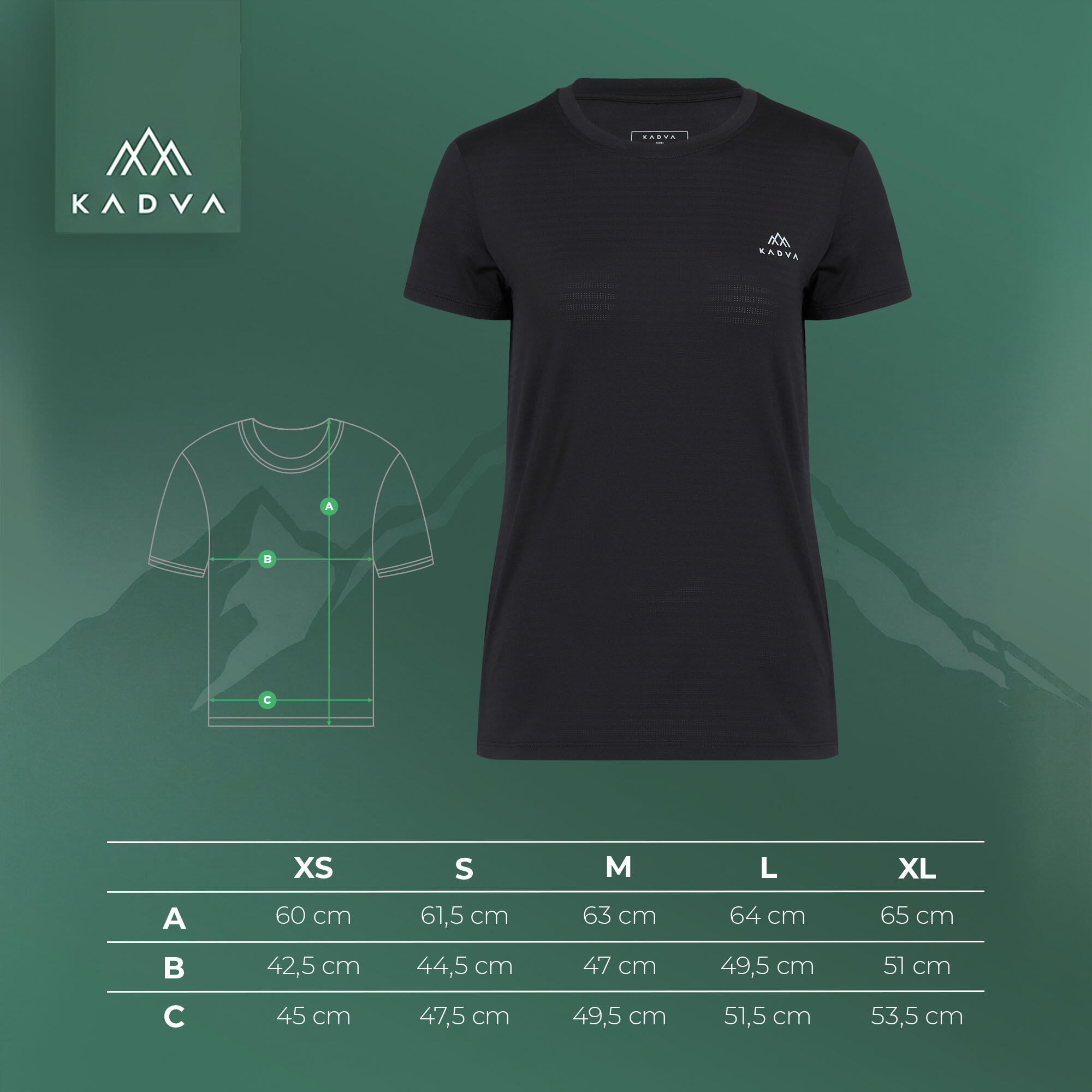 Dames trekking T-shirt KADVA TrailCore 2/6