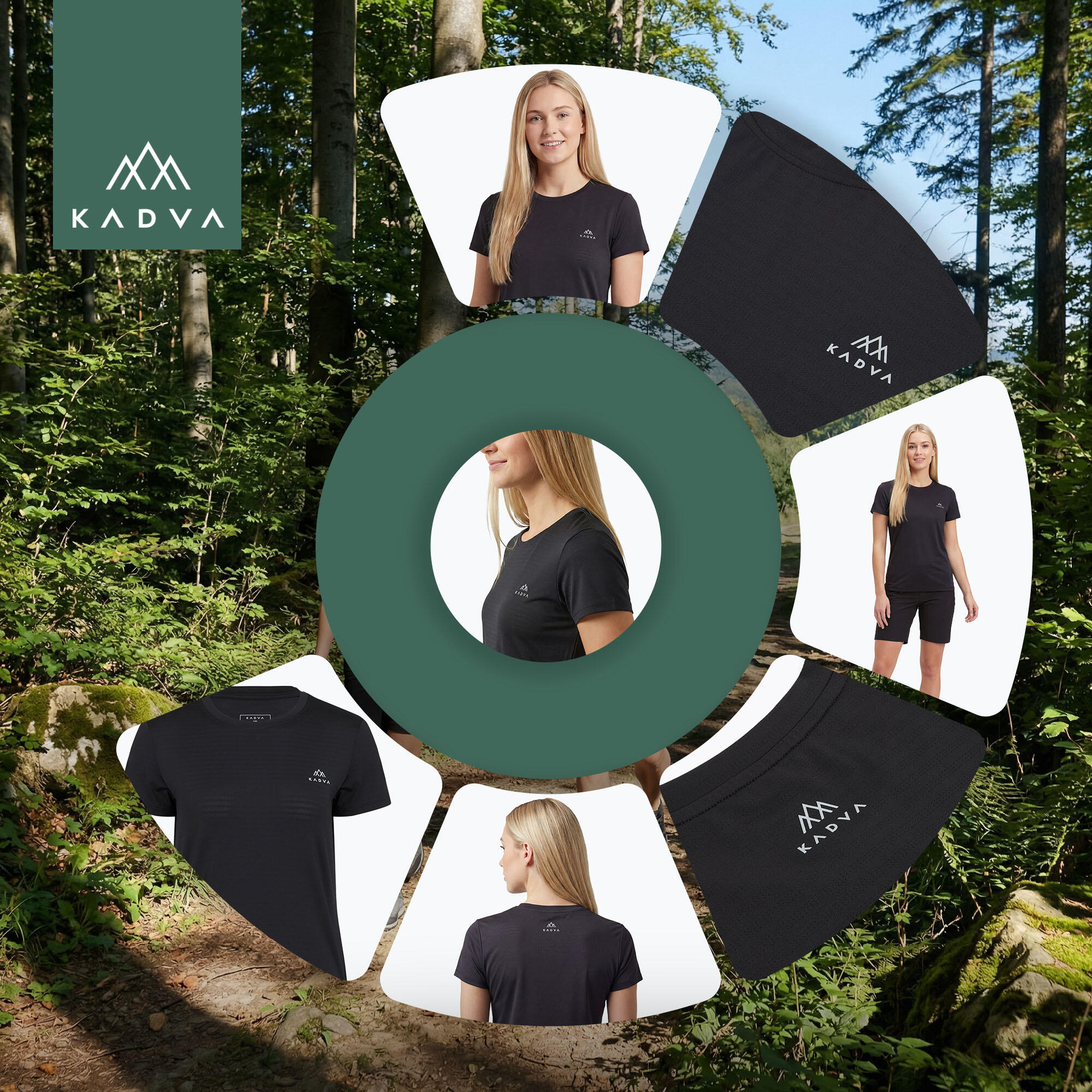 Dames trekking T-shirt KADVA TrailCore 5/6
