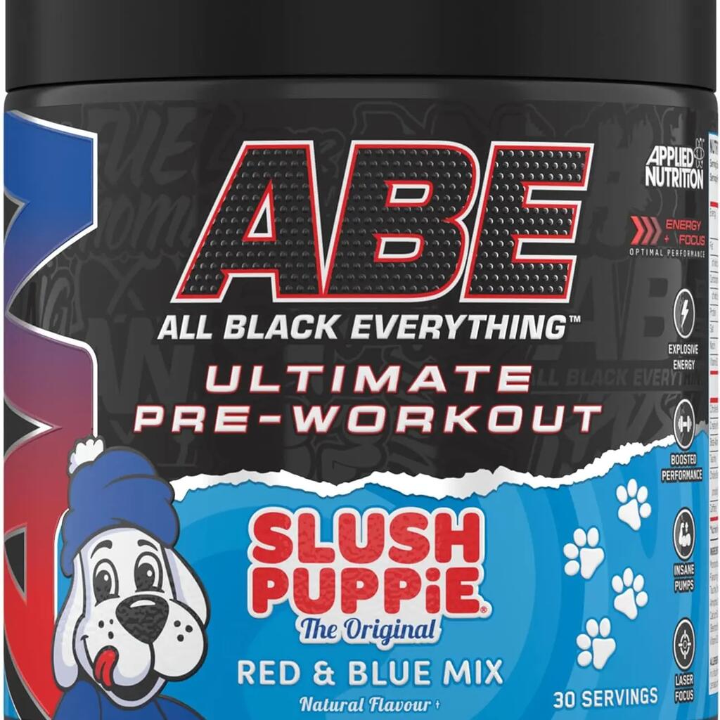 ABE Pre Workout Powder - Slush Puppie Red & Blue - 30 Servings