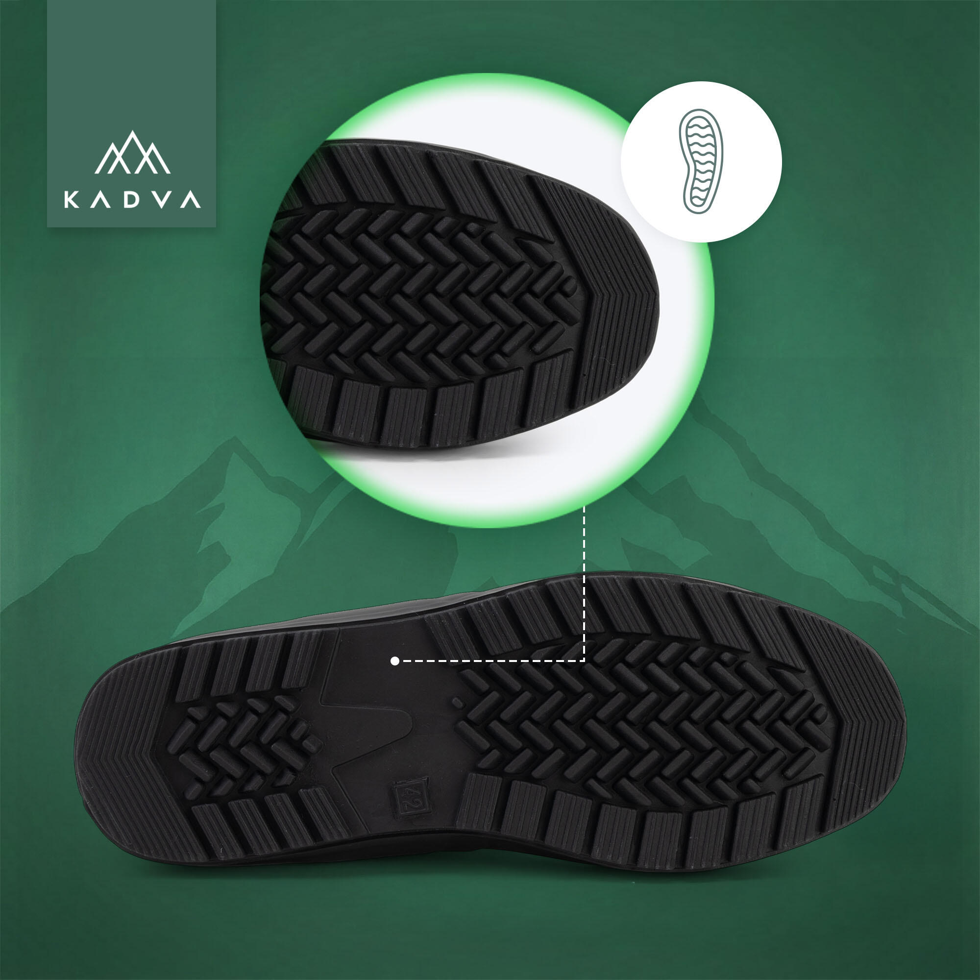Bottes en caoutchouc pour hommes KADVA AquaTrek 6/7