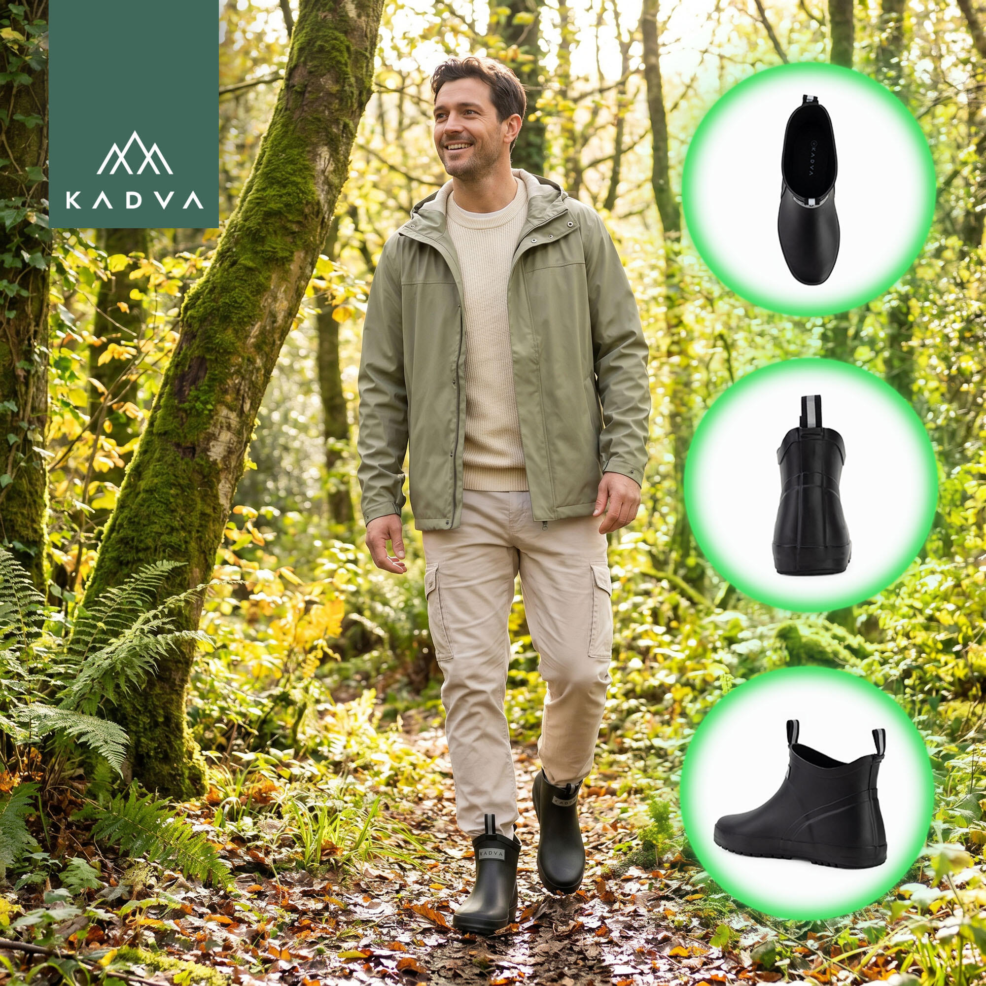 Bottes en caoutchouc pour hommes KADVA AquaTrek 4/7